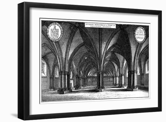 St Faith's Church in the Crypt of Old St Paul's Cathedral, London, 1657-Wenceslaus Hollar-Framed Giclee Print