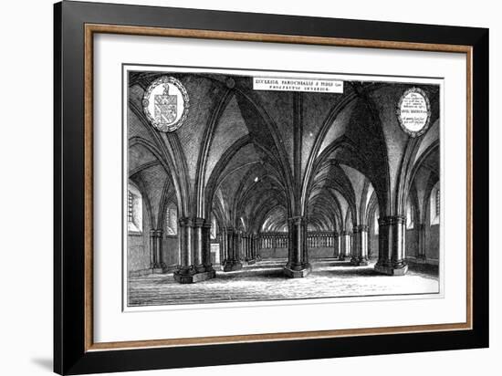 St Faith's Church in the Crypt of Old St Paul's Cathedral, London, 1657-Wenceslaus Hollar-Framed Giclee Print