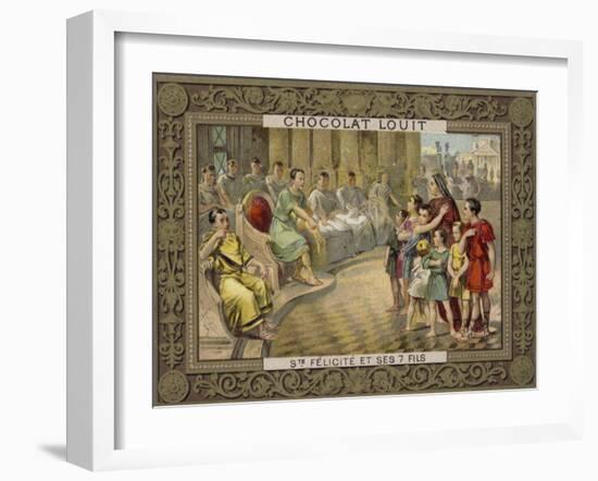 St Felicitas of Rome and Her Seven Sons-null-Framed Giclee Print