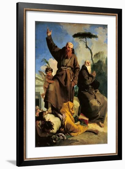 St Fidelis of Sigmaringen and St Joseph of Leonessa-Giambattista Tiepolo-Framed Giclee Print