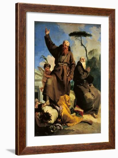 St Fidelis of Sigmaringen and St Joseph of Leonessa-Giambattista Tiepolo-Framed Giclee Print