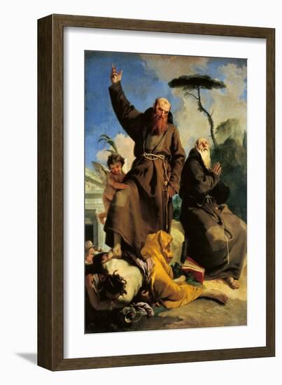 St Fidelis of Sigmaringen and St Joseph of Leonessa-Giambattista Tiepolo-Framed Giclee Print