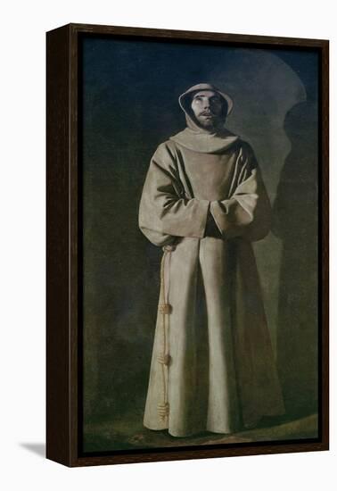 St. Francis 1645-64-Francisco de Zurbarán-Framed Premier Image Canvas