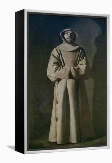 St. Francis 1645-64-Francisco de Zurbarán-Framed Premier Image Canvas