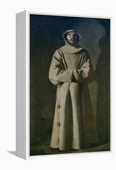 St. Francis 1645-64-Francisco de Zurbarán-Framed Premier Image Canvas