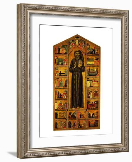 St Francis and Stories of His Life-null-Framed Giclee Print