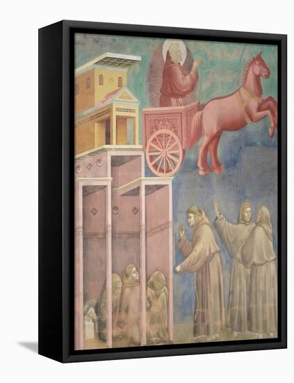 St. Francis Appears to His Companions in a Chariot of Fire, 1296-97-Giotto di Bondone-Framed Premier Image Canvas