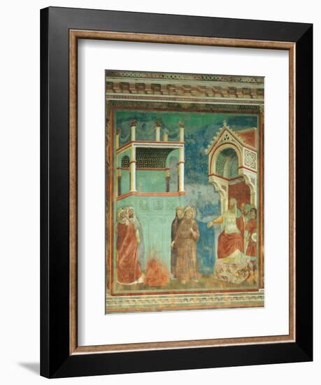 St. Francis before the Sultan-Giotto di Bondone-Framed Art Print