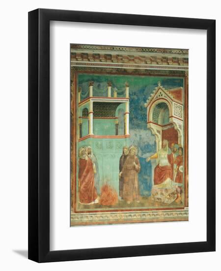 St. Francis before the Sultan-Giotto di Bondone-Framed Art Print