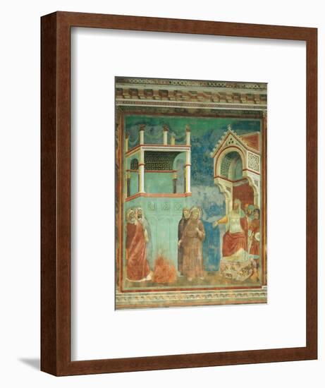 St. Francis before the Sultan-Giotto di Bondone-Framed Art Print