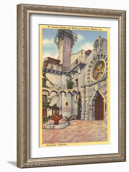 St. Francis Chapel, Mission Inn, Riverside, California-null-Framed Art Print