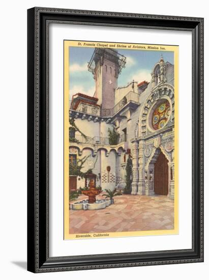 St. Francis Chapel, Mission Inn, Riverside, California-null-Framed Art Print