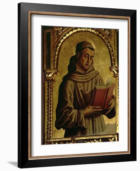 St. Francis, Detail from the Santa Lucia Triptych-Carlo Crivelli-Framed Giclee Print