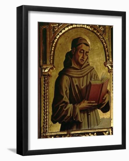 St. Francis, Detail from the Santa Lucia Triptych-Carlo Crivelli-Framed Giclee Print