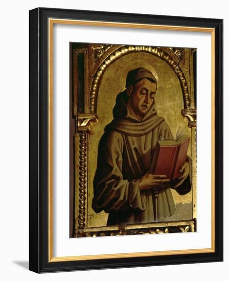 St. Francis, Detail from the Santa Lucia Triptych-Carlo Crivelli-Framed Giclee Print