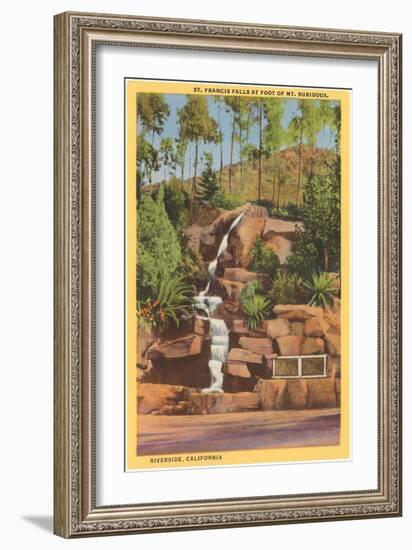 St. Francis Falls, Riverside, California-null-Framed Art Print