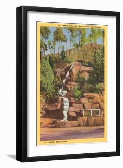 St. Francis Falls, Riverside, California-null-Framed Art Print