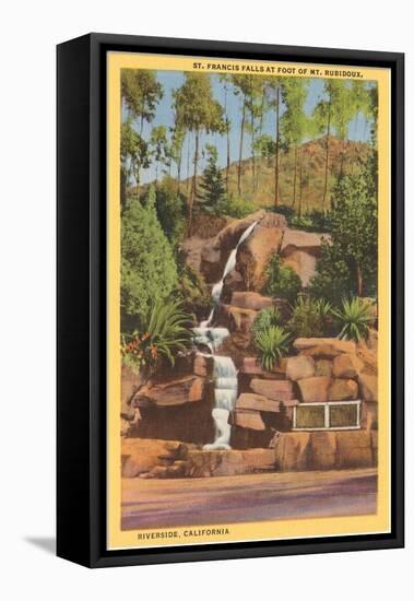 St. Francis Falls, Riverside, California-null-Framed Stretched Canvas