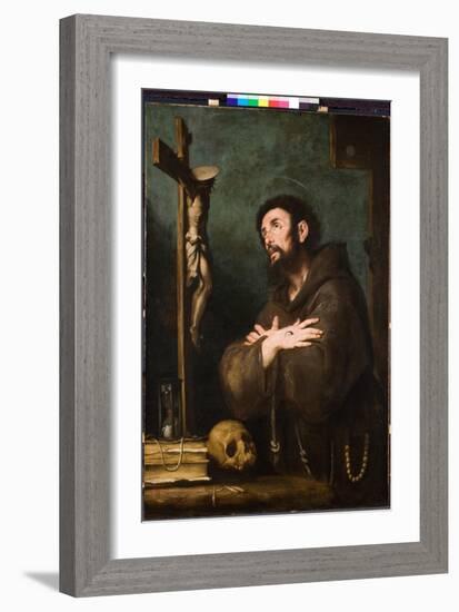 St. Francis in Ecstasy, C.1610-20-Bernardo Strozzi-Framed Giclee Print