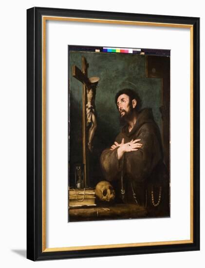 St. Francis in Ecstasy, C.1610-20-Bernardo Strozzi-Framed Giclee Print