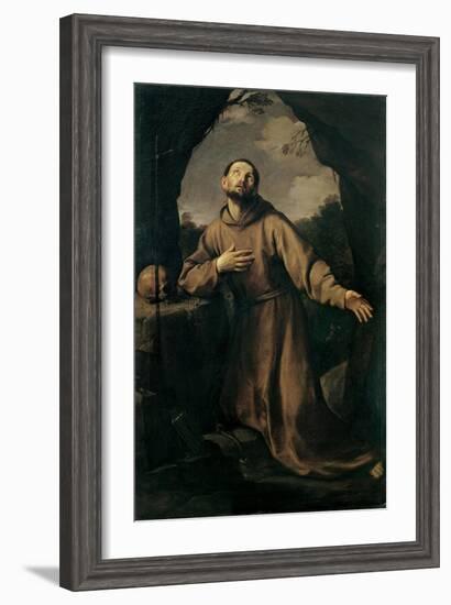 St. Francis in Ecstasy-Guido Reni-Framed Art Print