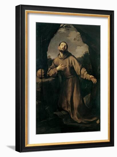 St. Francis in Ecstasy-Guido Reni-Framed Art Print