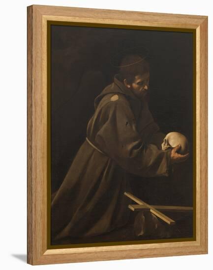 St Francis in Meditation-Caravaggio-Framed Premier Image Canvas