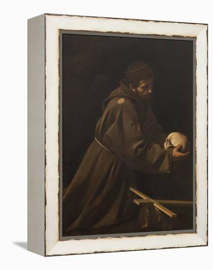 St Francis in Meditation-Caravaggio-Framed Premier Image Canvas