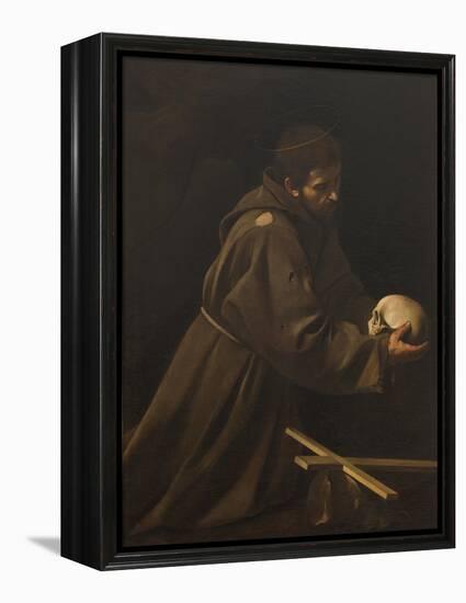 St Francis in Meditation-Caravaggio-Framed Premier Image Canvas