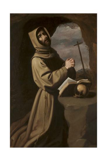 St Francis In Prayer In A Grotto 1650 55 Giclee Print