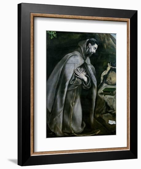 St. Francis of Assisi, 1580-95-El Greco-Framed Giclee Print