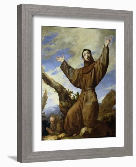 St. Francis of Assisi (circa 1182-1220) 1642-Jusepe de Ribera-Framed Giclee Print