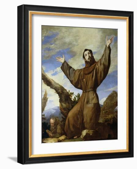 St. Francis of Assisi (circa 1182-1220) 1642-Jusepe de Ribera-Framed Giclee Print