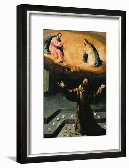 St. Francis of Assisi, or the Miracle of the Roses, 1630-Francisco de Zurbarán-Framed Giclee Print