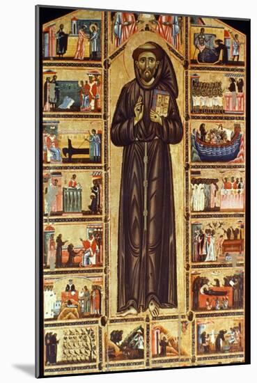 St Francis Of Assisi-Master of St. Francis Bardi-Mounted Giclee Print