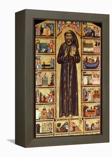 St Francis Of Assisi-Master of St. Francis Bardi-Framed Premier Image Canvas