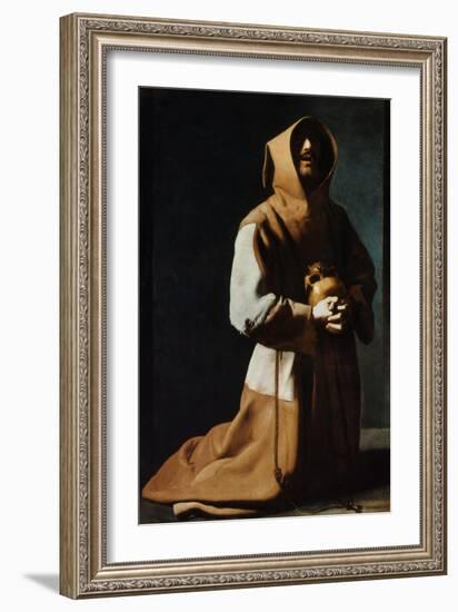 St Francis Of Assisi-Francisco de Zubaran-Framed Giclee Print