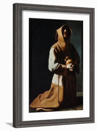 St Francis Of Assisi-Francisco de Zubaran-Framed Giclee Print