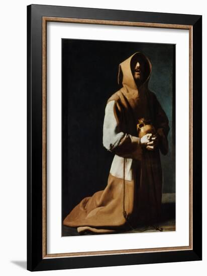 St Francis Of Assisi-Francisco de Zubaran-Framed Giclee Print