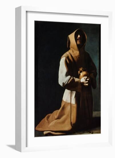 St Francis Of Assisi-Francisco de Zubaran-Framed Giclee Print