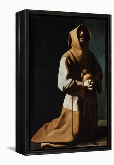 St Francis Of Assisi-Francisco de Zubaran-Framed Premier Image Canvas