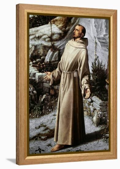 St. Francis Of Assisi-Giovanni Bellini-Framed Premier Image Canvas