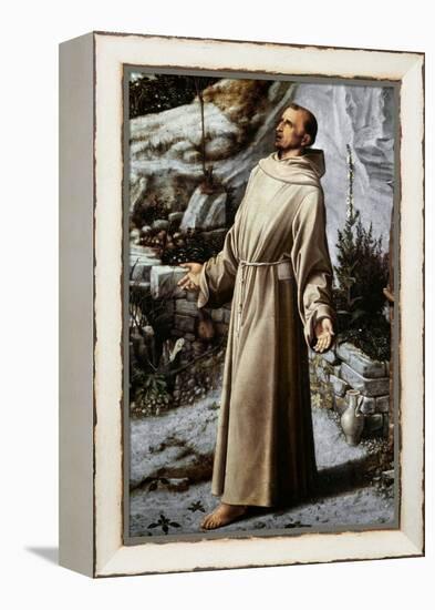 St. Francis Of Assisi-Giovanni Bellini-Framed Premier Image Canvas