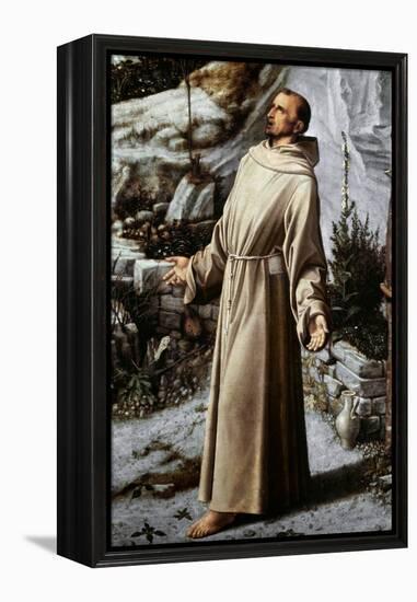 St. Francis Of Assisi-Giovanni Bellini-Framed Premier Image Canvas