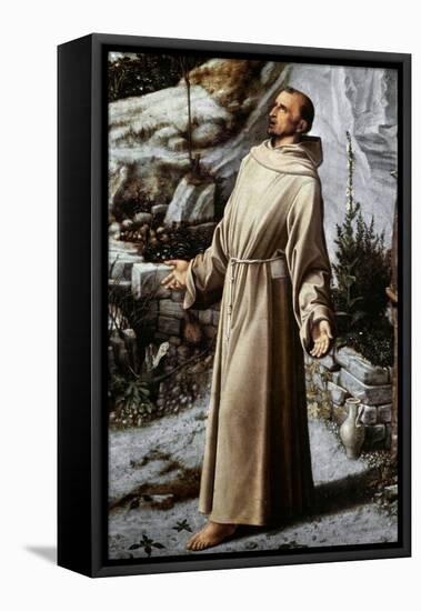 St. Francis Of Assisi-Giovanni Bellini-Framed Premier Image Canvas