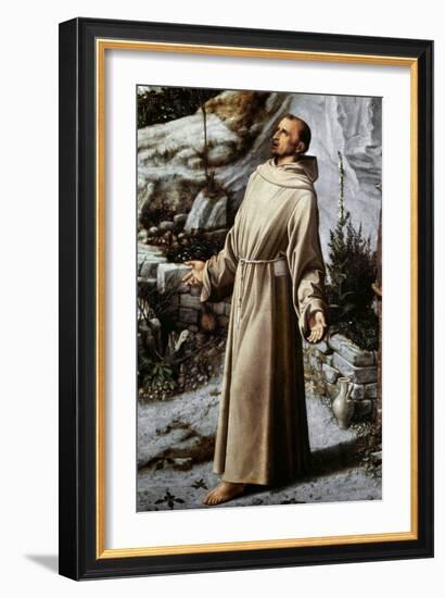 St. Francis Of Assisi-Giovanni Bellini-Framed Giclee Print