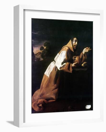 St. Francis Of Assisi-Francisco de Zubaran-Framed Giclee Print
