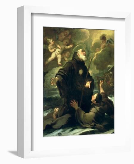 St Francis of Paola, 1416-1507)-Luca Giordano-Framed Giclee Print