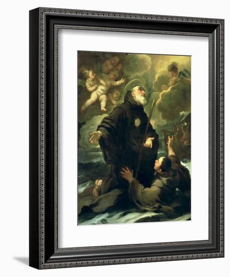 St Francis of Paola, 1416-1507)-Luca Giordano-Framed Giclee Print
