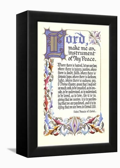 St. Francis Prayer-null-Framed Stretched Canvas